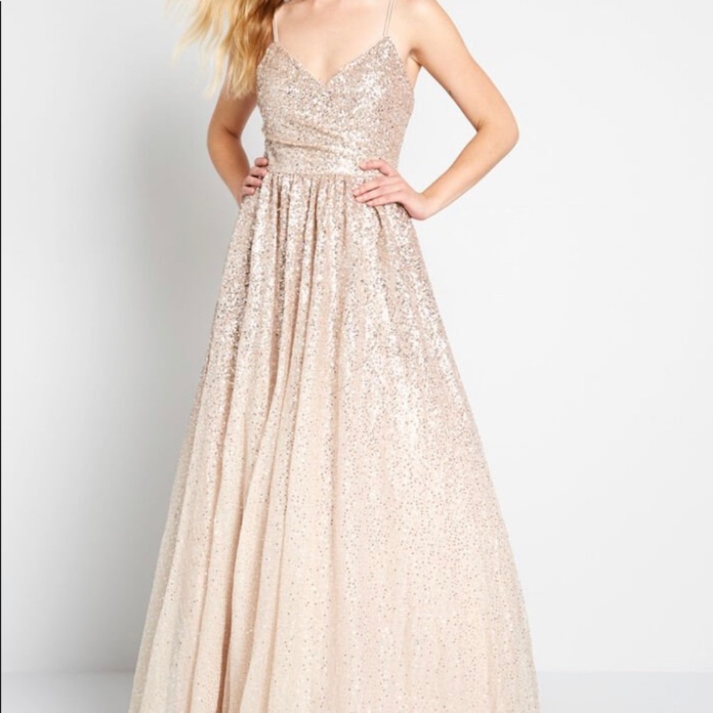 NWT Cheers to You Sequin Maxi Dress